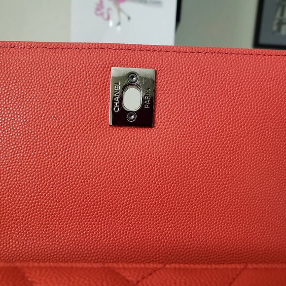 Chanel coco handle mini red chevron bag - Picture 2 of 15